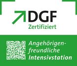 Zertifikat, mit dem die Stiftung Pflege e:v. die Intensivstation des Sankt Marien-Krankenhauses Berlin als angehörigenfreundliche Intensivstation auszeichnet